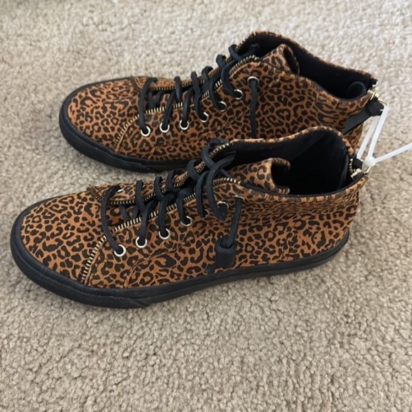 NEW! Sperry x Rebecca Minkoff Leopard Print High Top Sneakers - Multiple - Picture 6 of 8